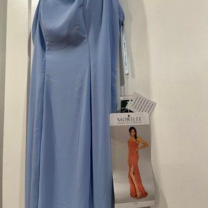 Morilee Bridesmaid Dress ~ Chiffon Dress with Ruffled Slit (NEW)